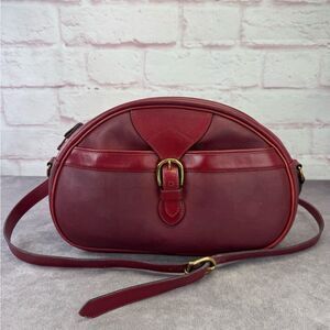Christian Dior Trotter Vintage Red Leather Bag with Pouch